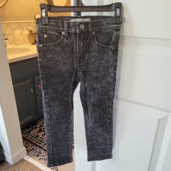 4T acid wash black jeans/stretch denim - Picture 1 of 2